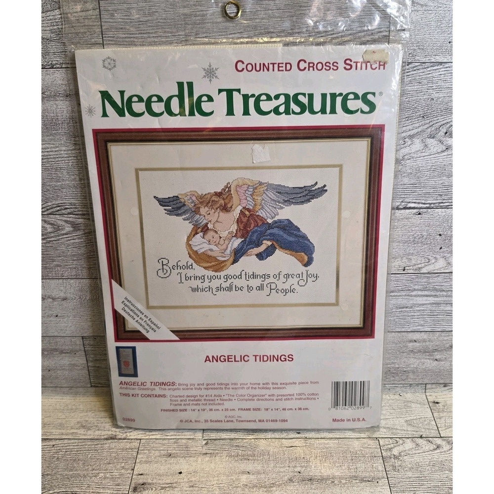 Counted Cross Stitch Picture- Angelic Tidings - Needle‎ Treasures 10" x 14"